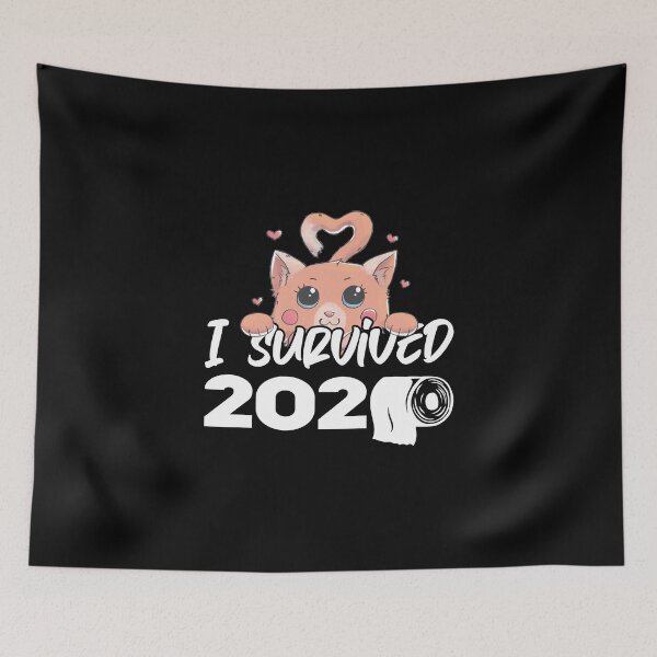 Item preview, I Survived 2020 Cute Cat designed and sold by Aleodor.