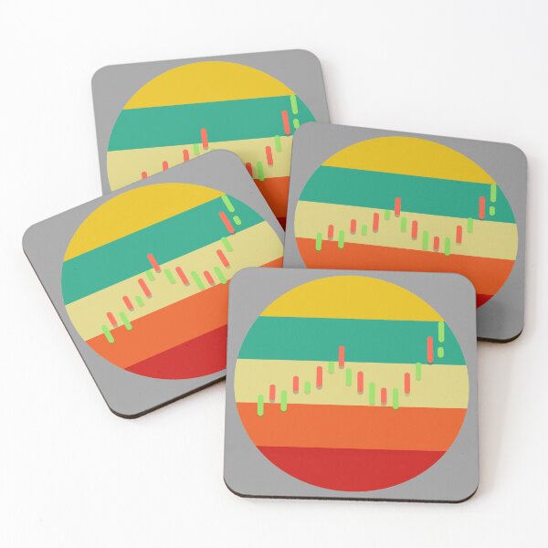 Item preview, Stock market candle stick retro background designed and sold by CultOfHustlers.