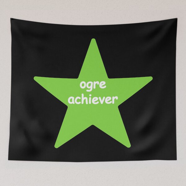 Item preview, Ogre Achiever Green Star designed and sold by OldDannyBrown.
