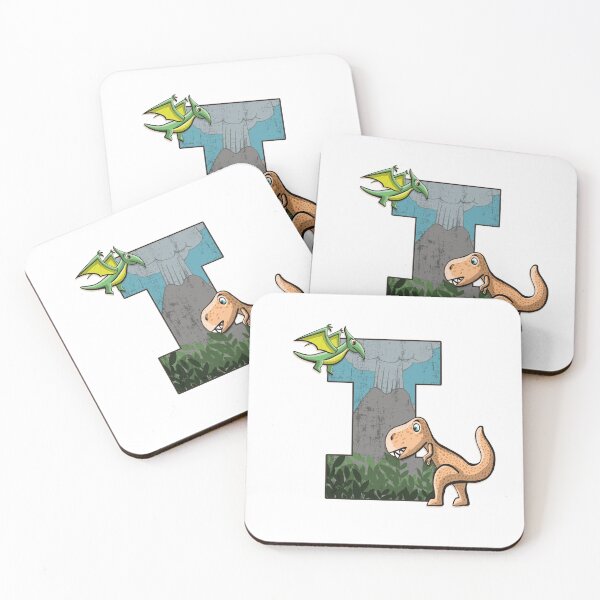 Item preview, Initial letter I with dinosaurs kids decoration designed and sold by Between Clouds.