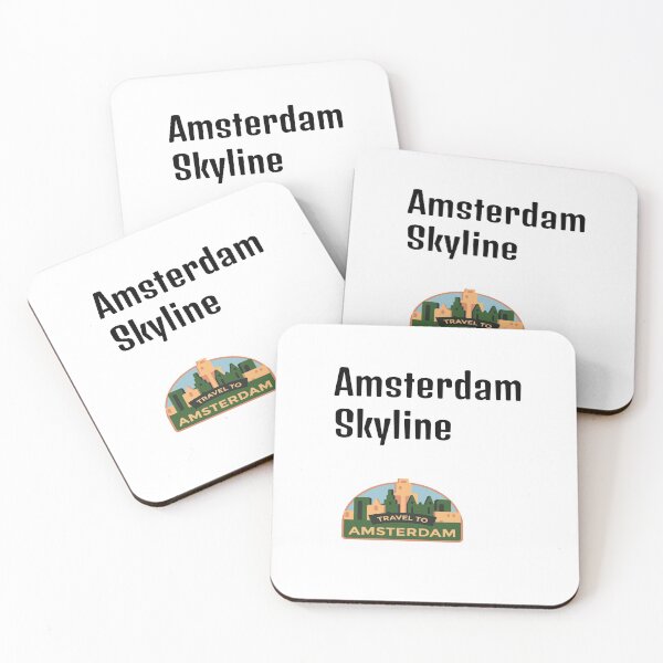 Item preview, White Amsterdam Skyline designed and sold by DamaliePierre.