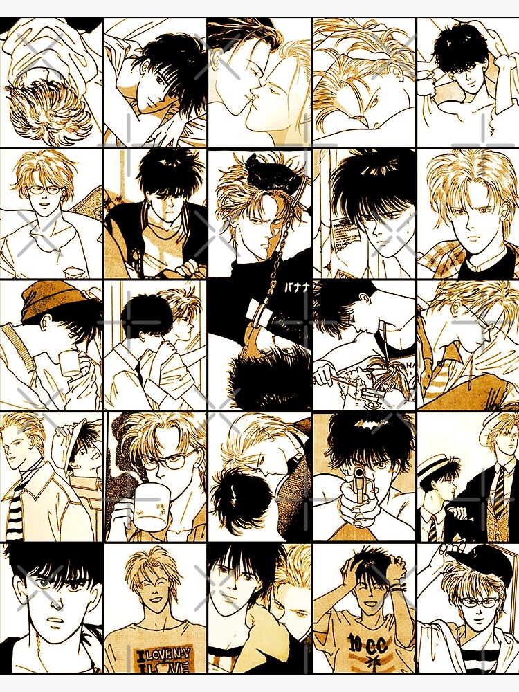 Banana Fish - Ash Lynx and Eiji Okumura Art Board Print for Sale