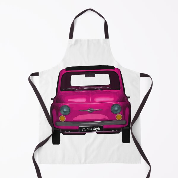 Item preview, Classic Pink Italian car 500 front view designed and sold by PeterADesign.