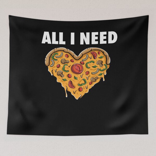 Artikelvorschau, Alles, was ich brauche, ist Liebe und Pizza, Pizzaliebhaber, lustige Pizza entworfen und verkauft von outmaneljalili.