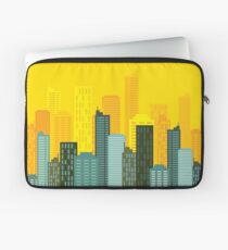 city skyline buildings vector Laptop Sleeve