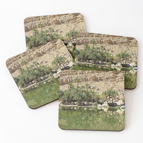 Item preview, Desert Oasis Lake Palm Trees Landscape, Oman designed and sold by worldways.