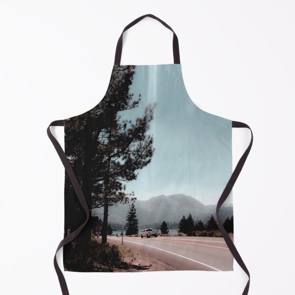 Item preview, Road with pine tree and mountain view at Mammoth Lakes California designed and sold by Mrvell.