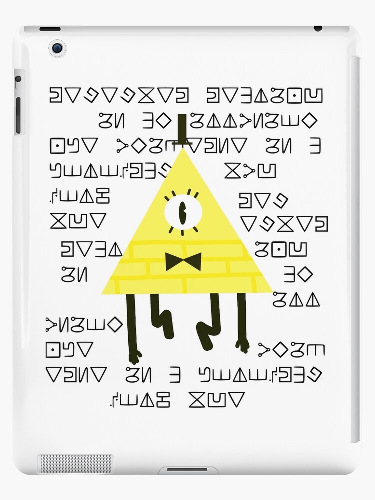 gravity falls bill cipher code ipad cases skins by blueecofreak