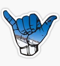 Snowboard Shaka Sticker