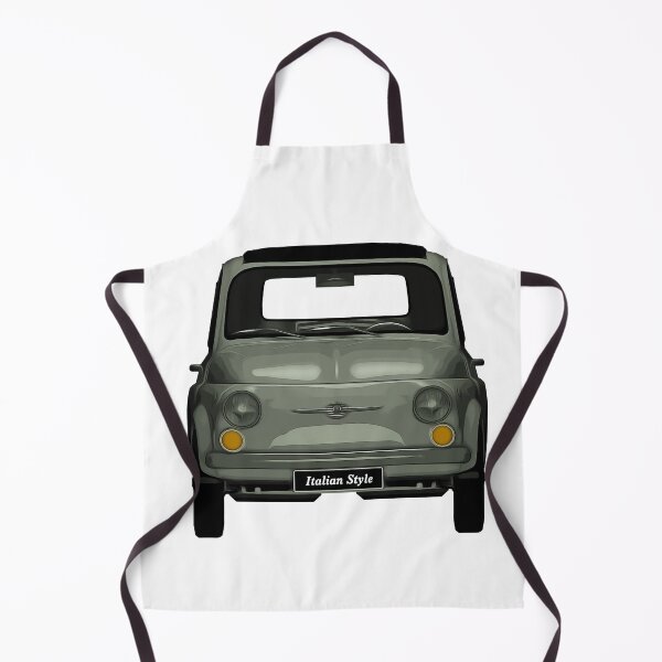 Item preview, Classic Grey Italian car 500 front view designed and sold by PeterADesign.