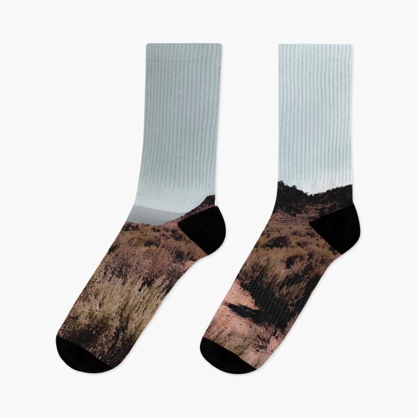Item preview, Desert view with foggy blue sky in California USA designed and sold by Mrvell.