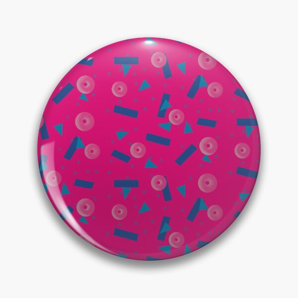 Item preview, Geometric Figures Pattern Retro Pink designed and sold by Oliver Mendez Martinez.