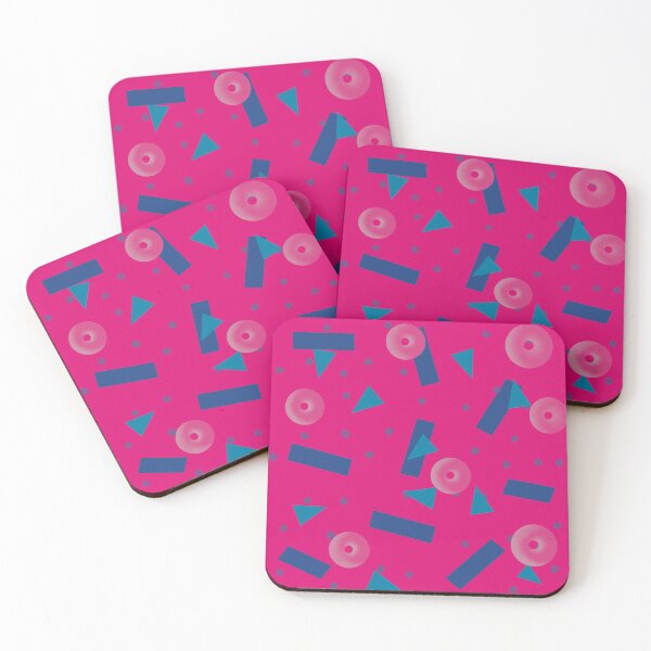 Item preview, Geometric Figures Pattern Retro Pink designed and sold by Oliver Mendez Martinez.