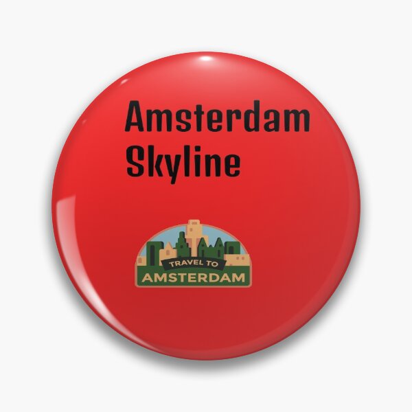 Item preview, Red Amsterdam Skyline designed and sold by DamaliePierre.