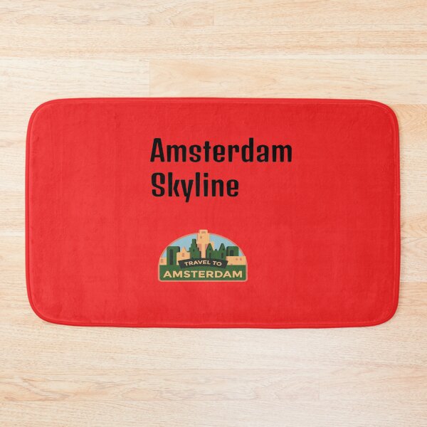 Item preview, Red Amsterdam Skyline designed and sold by DamaliePierre.