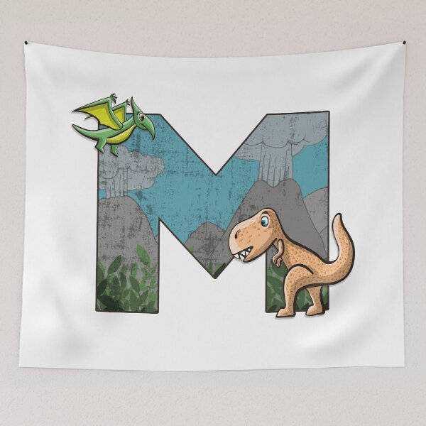 Item preview, Copy of Initial letter M with dinosaurs kids decoration designed and sold by Between Clouds.