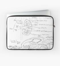 black and white kidney structure Laptop Sleeve