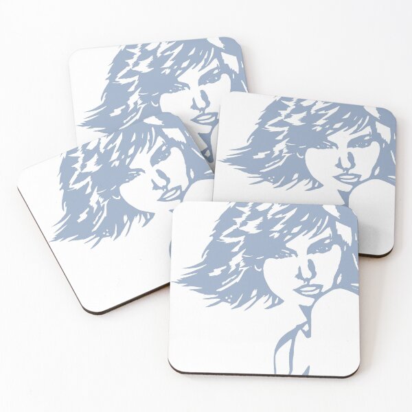 Item preview, Stencilled Woman in Blue designed and sold by FictiveArt.