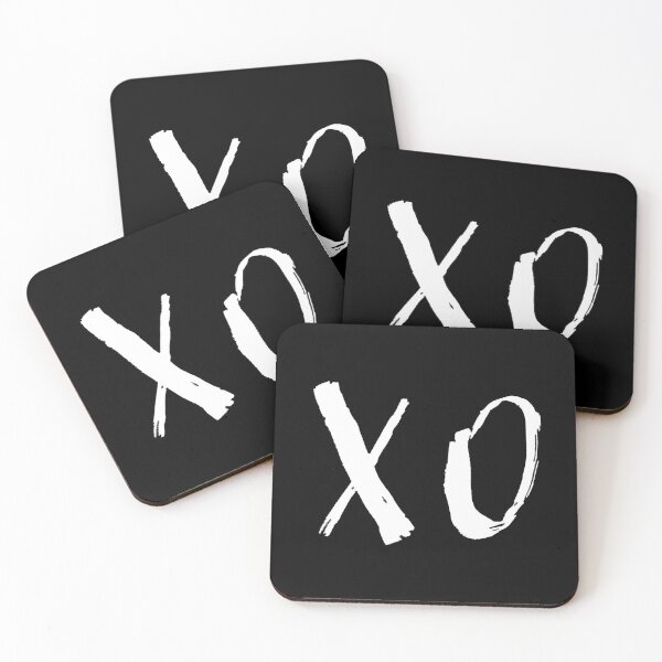 Item preview, X O Quote Brushstrokes, Phrase, Slogan, White on Black designed and sold by PandaAvenue.