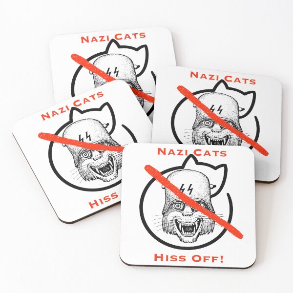 Item preview, Nazi Cats Hiss Off! designed and sold by PlasticsFactory.