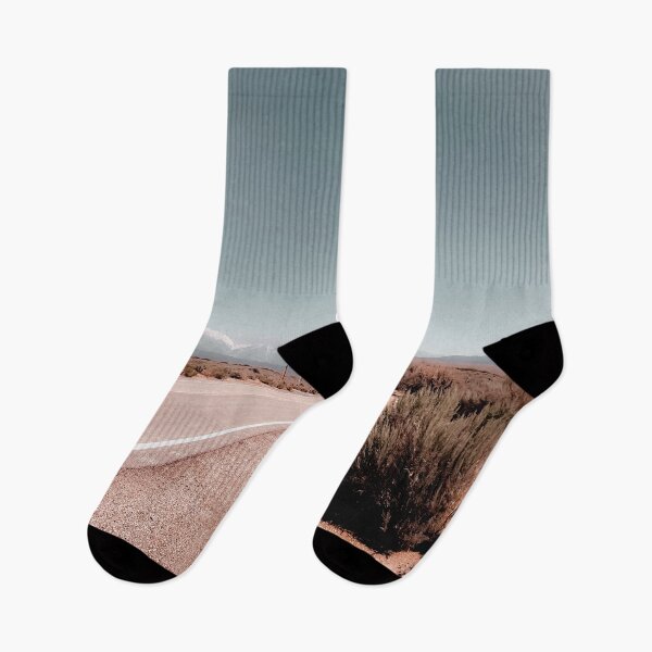 Item preview, Road in the desert with blue sky and mountain view in California USA designed and sold by Mrvell.