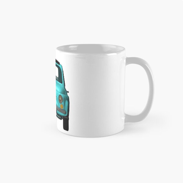 Item preview, Classic Light Blue Italian car 500 front view designed and sold by PeterADesign.