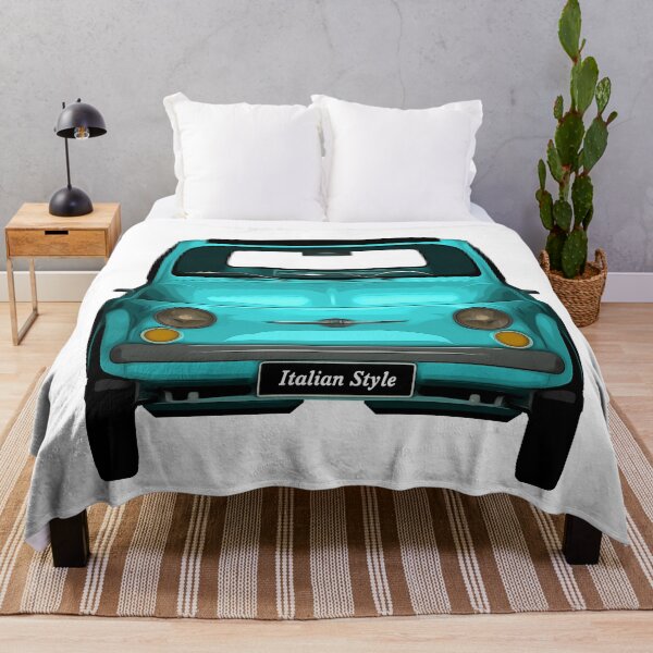 Item preview, Classic Light Blue Italian car 500 front view designed and sold by PeterADesign.