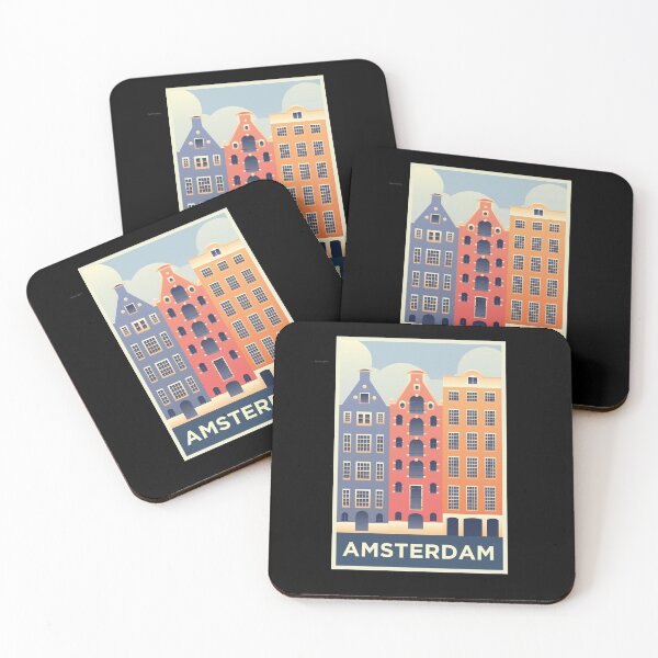 Item preview, Amsterdam Skyline, holland, netherland, postal designed and sold by CG Studio.