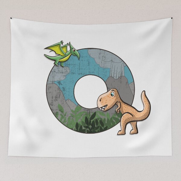 Item preview, Initial letter O with dinosaurs kids decoration designed and sold by Between Clouds.