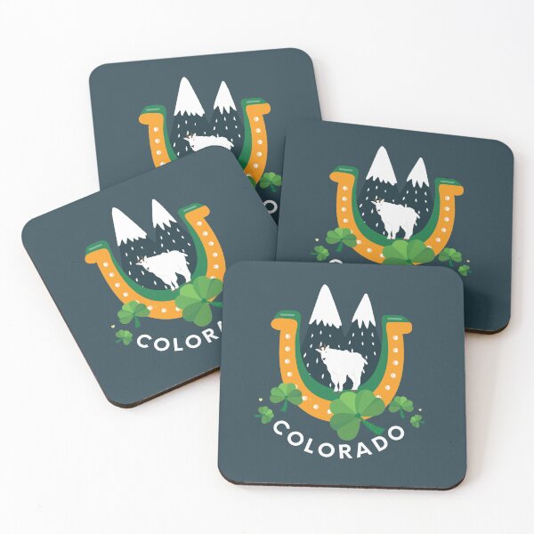 Item preview, Colorado St Patrick's Day - Mountain Goats - Good Luck designed and sold by sableandshadow.