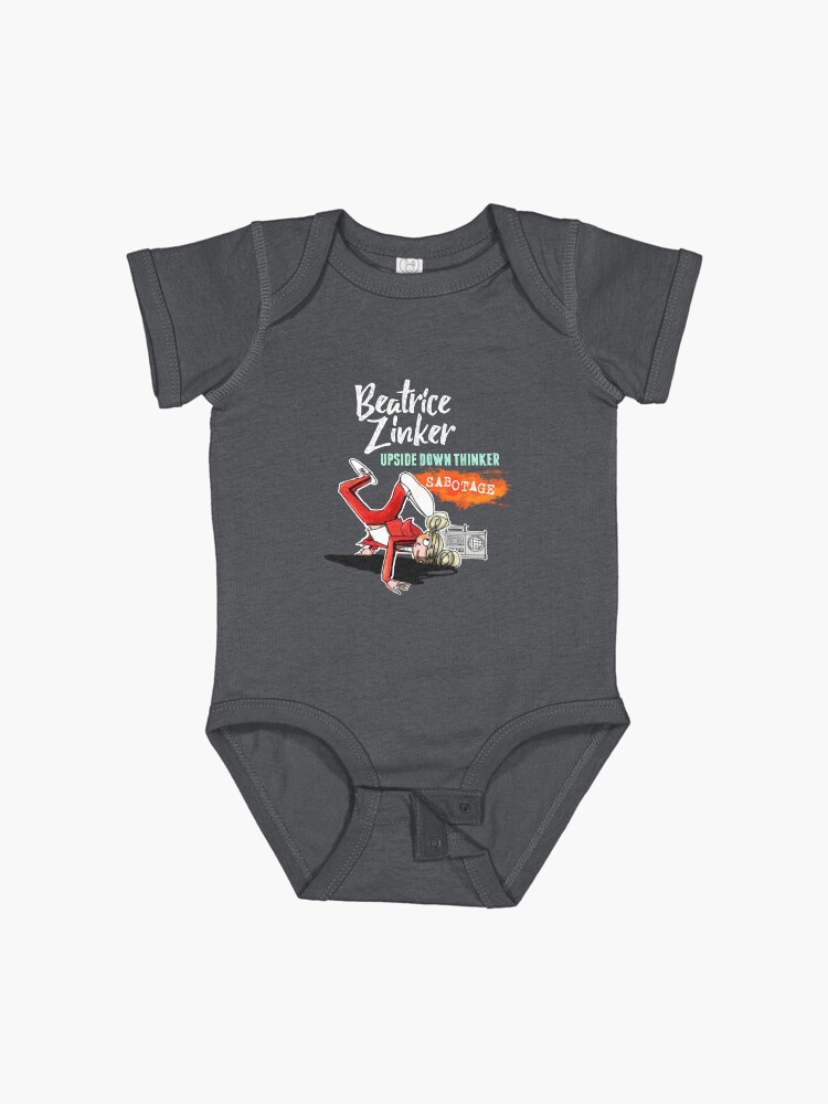 Thumbnail 1 of 2, Baby One-Piece, Beatrice Zinker Sabotage Merchandise designed and sold by shelleyjohannes.