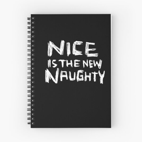 Item preview, Nice is the new Naughty, handwritten slightly wrong designed and sold by badlydrawnbabe.