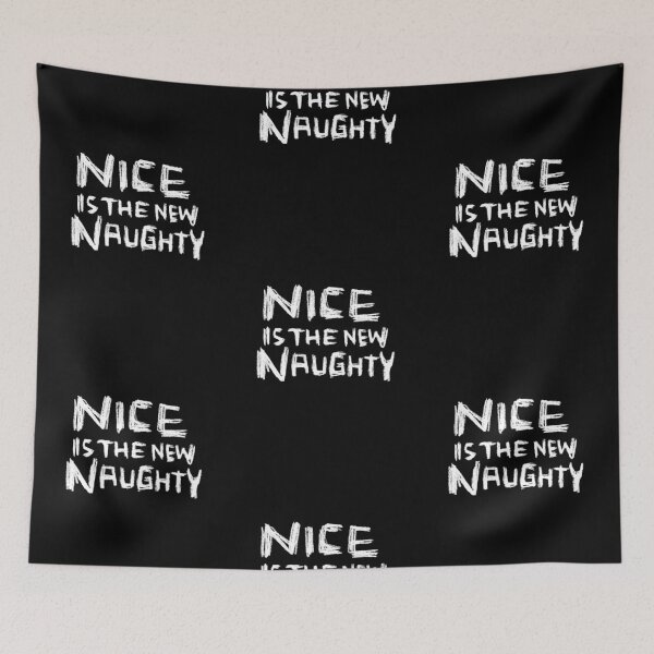 Item preview, Nice is the new Naughty, handwritten slightly wrong designed and sold by badlydrawnbabe.