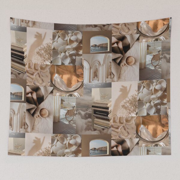 Item preview, Beige Brown Collage designed and sold by marsdesignsss.