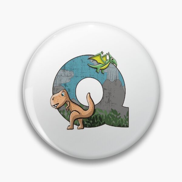 Item preview, Initial letter Q with dinosaurs kids decoration designed and sold by Between Clouds.