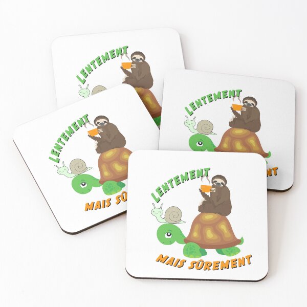 Item preview, Slowly but surely funny with snail and sloth turtle designed and sold by Olympique1359.