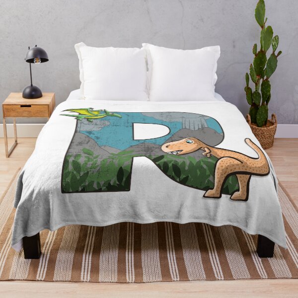 Item preview, Initial letter R with dinosaurs kids decoration designed and sold by Between Clouds.