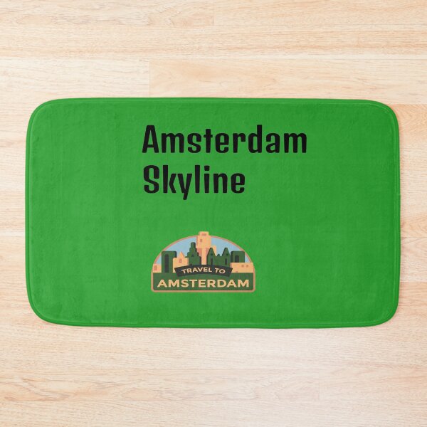 Item preview, Green Amsterdam Skyline designed and sold by DamaliePierre.