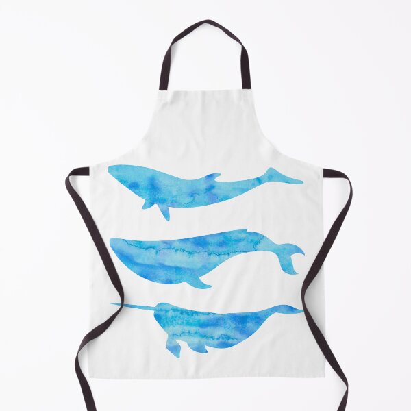 Item preview, Blue Watercolor Whales designed and sold by Hedda Young.