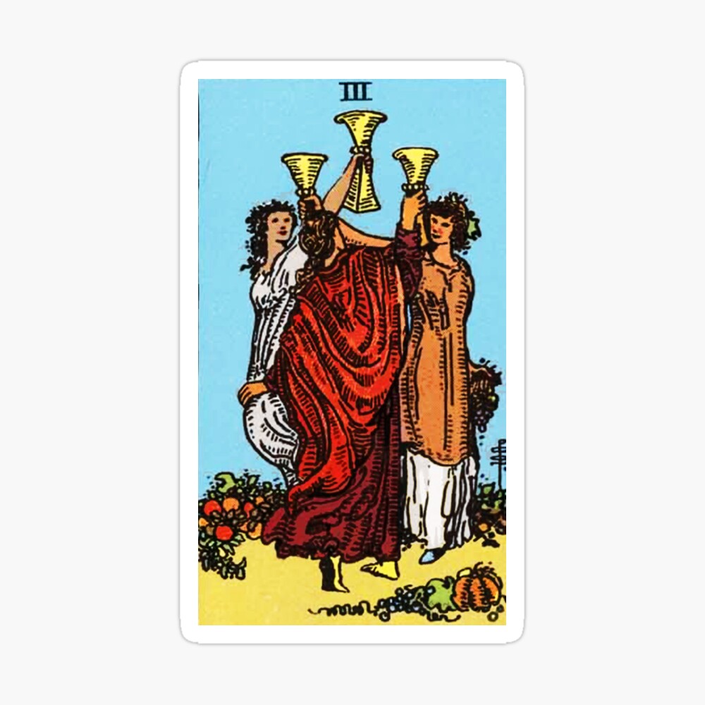 Three of Cups Tarot Card Meaning