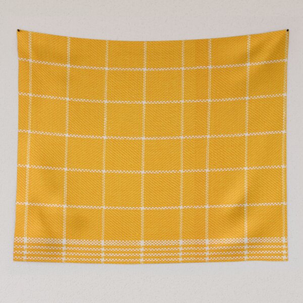 Item preview, Tea Towel yellow stripy designed and sold by TrendingTees4u.
