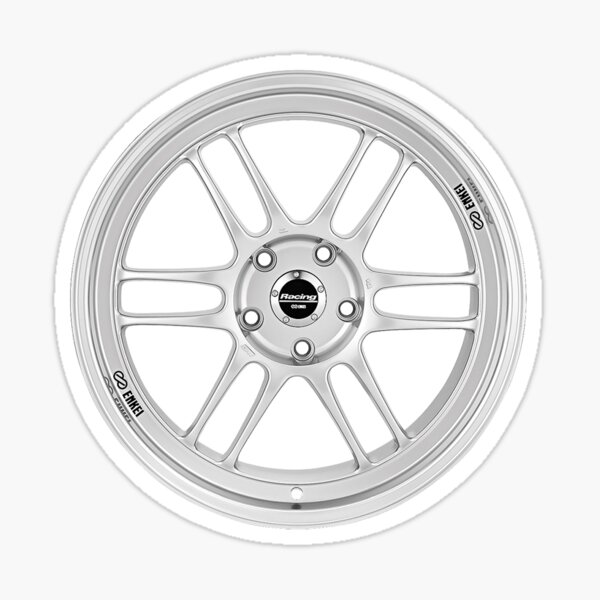 7 inch Enkei Rims Car Racing Wheels Window Decal Sticker 2