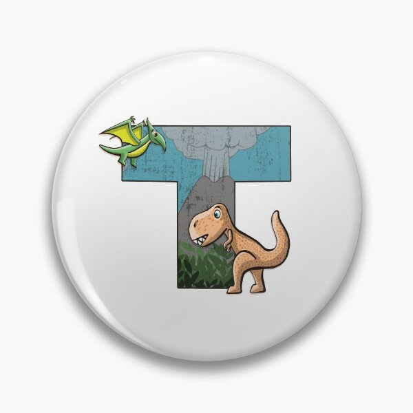 Item preview, Initial letter T with dinosaurs kids decoration designed and sold by Between Clouds.