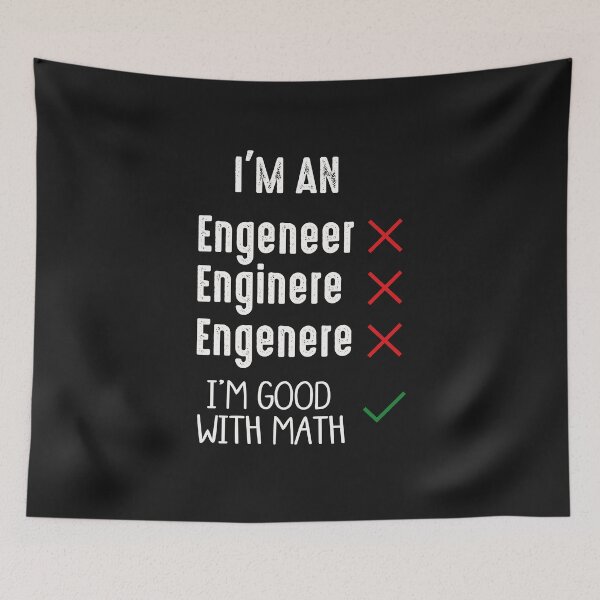 Item preview, I'm An Engineer I'm Good With Math designed and sold by Mr-tach.