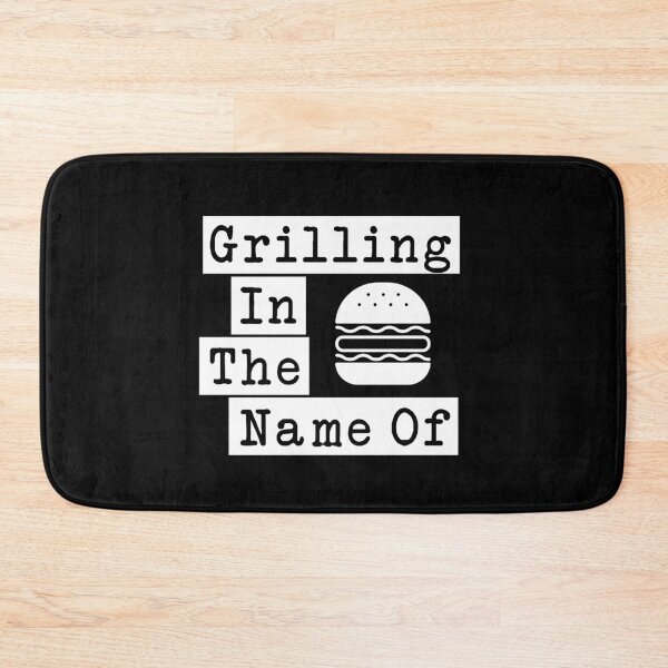 Item preview, Grilling In The Name Of - Rage Against The Machine, RATM Parody, Invert Design designed and sold by LittleBitDarker.