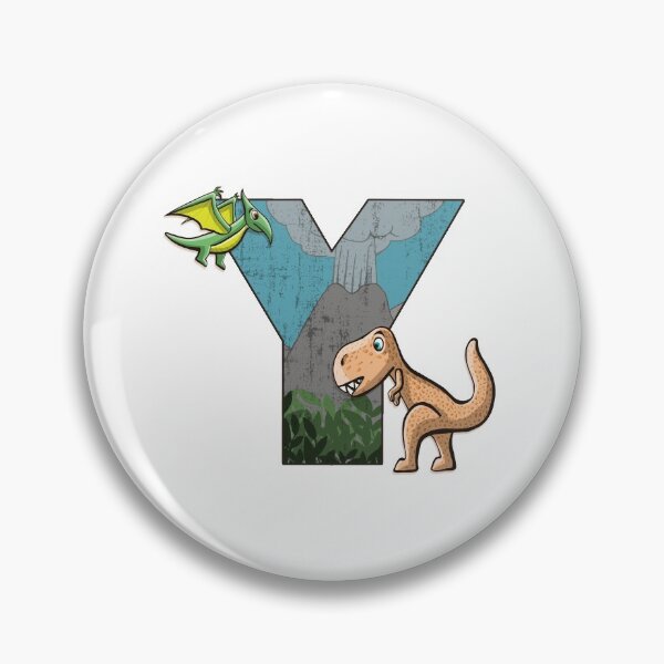 Item preview, Initial letter Y with dinosaurs kids decoration designed and sold by Between Clouds.