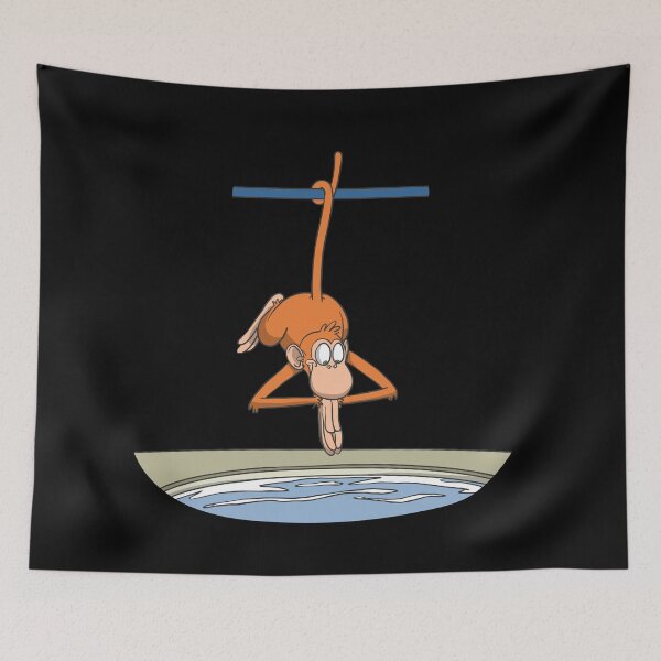 Item preview, Funny monkey in water park hanging designed and sold by Monkey Ful.