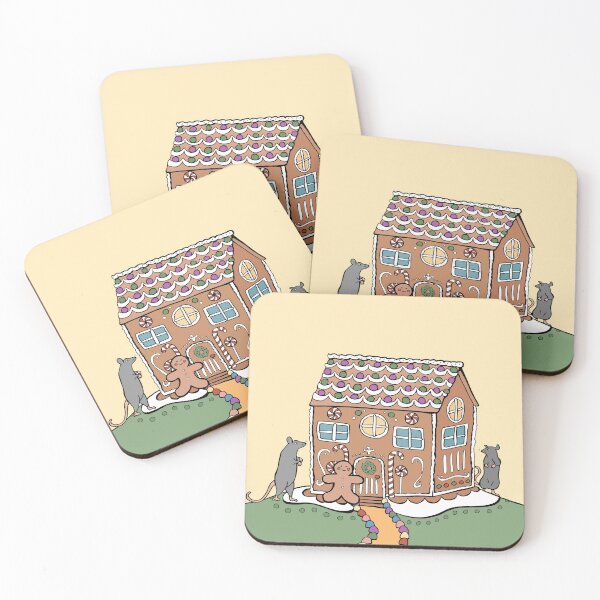 Item preview, Rat Visitors Show Up To Gingerbread House designed and sold by Otter-Grotto.