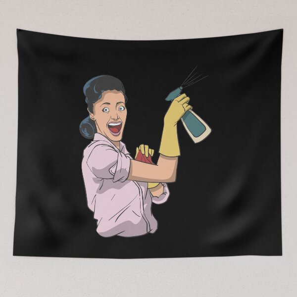 Item preview, Cleaning lady with detergent vintage designed and sold by Monkey Ful.