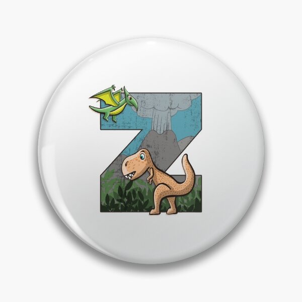 Item preview, Initial letter Z with dinosaurs kids decoration designed and sold by Between Clouds.